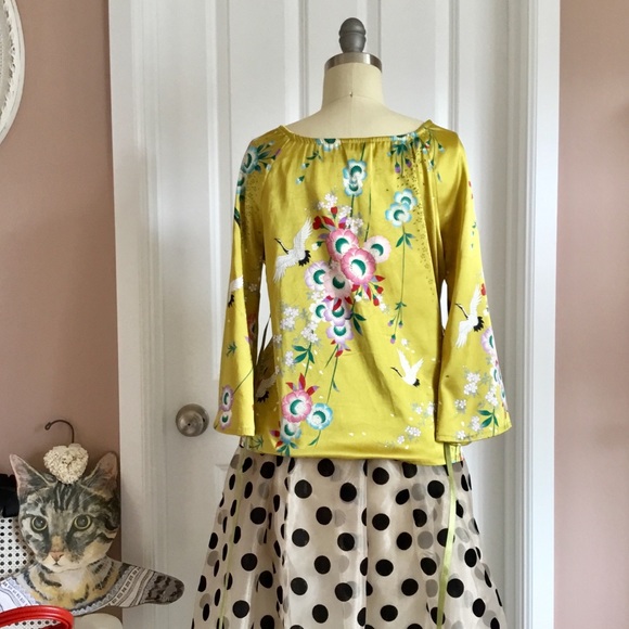 Japan Fashion Kimono Style Spring Tied-up Top - Picture 4 of 5